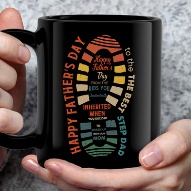 Happy Father's Day to the the best step Dad-nk Mugs