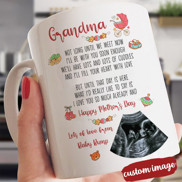 Personalized Gift For Future Grandma Lots Of Love From The Bump Mugs - MC - TT1803225