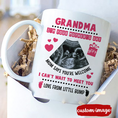 Personalized Gift For Future Grandma I Can't Wait To Meet You Mugs - MC - TT3003222 5