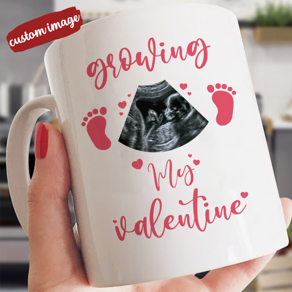 Personalized Gift For Future Daddy And Mommy Growling My Valentine Mugs - MC - TT1612211 1