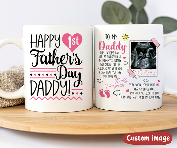Personalized Gift For Future Daddy Very Soon, I'll Meet Me Mugs - MC - TT1705223