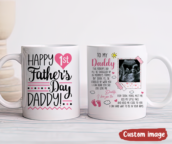 Personalized Gift For Future Daddy Very Soon, I'll Meet Me Mugs - MC - TT1705223