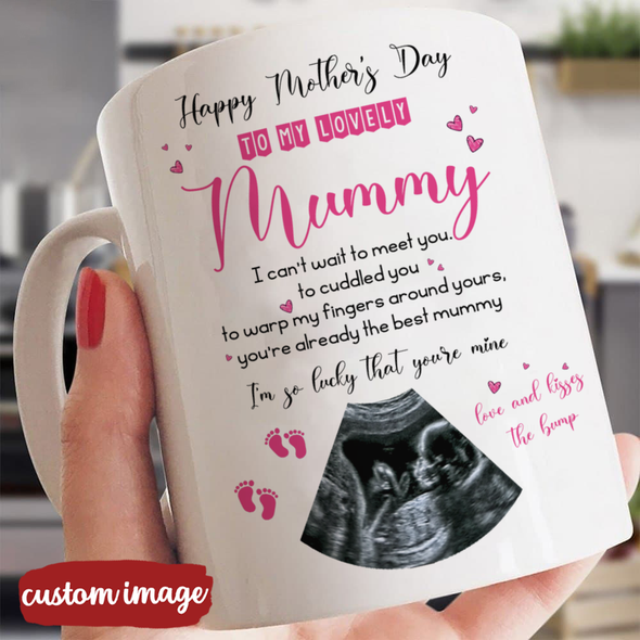 Personalized Gift For Future Mummy I Can't Wait To Meet You Mugs - MC - TT0803222