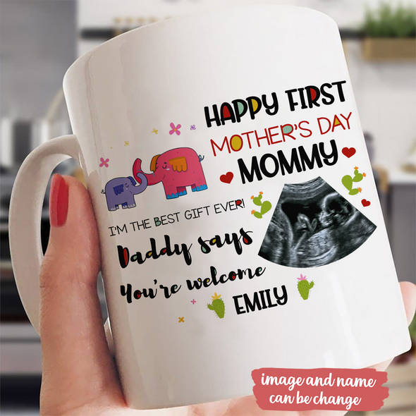 Personalized Gift For Future Mommy I'm The Best Gift Ever Mugs - MC - TT31032217 3