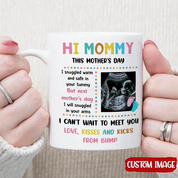 Personalized Gift For Future Mommy I Can't Wait To Meet You Mugs - MC - TT1904224 5