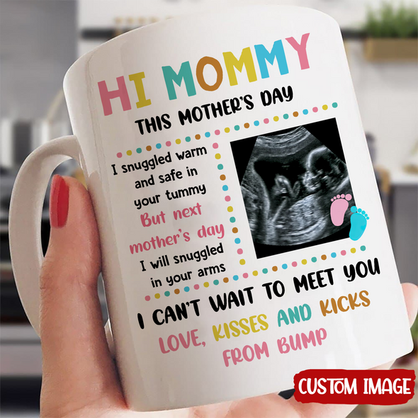 Personalized Gift For Future Mommy I Can't Wait To Meet You Mugs - MC - TT1904224 5