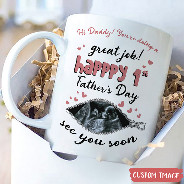 Personalized Gift For Future Daddy Happy 1st Father's Day Mugs - MC - TT2804222