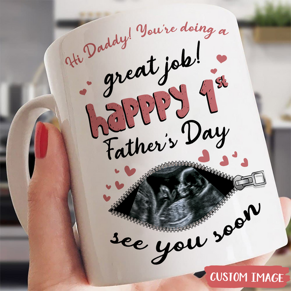 Personalized Gift For Future Daddy Happy 1st Father's Day Mugs - MC - TT2804222