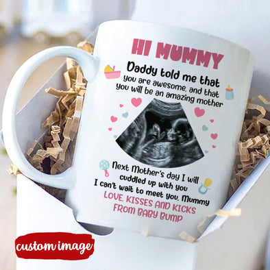 Personalized Gift For Future Mummy I Can't Wait To Meet You Mugs - MC - TT15022227 1