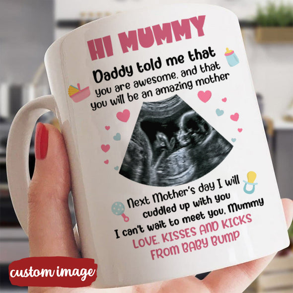 Personalized Gift For Future Mummy I Can't Wait To Meet You Mugs - MC - TT15022227 1