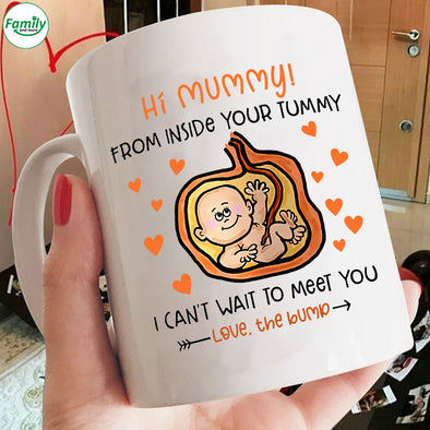 Happy Mother's Day I can't wait to meet you Mugs