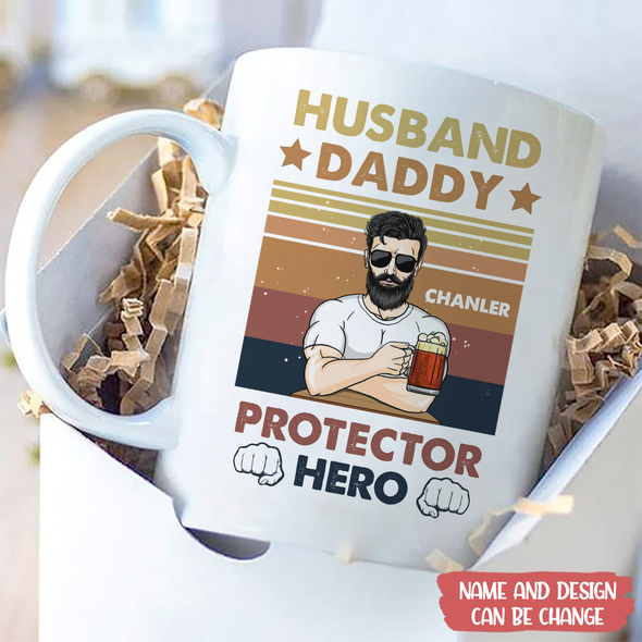 Gift For Daddy Husband, Daddy, Protect Hero Mugs - MC - TT0505226