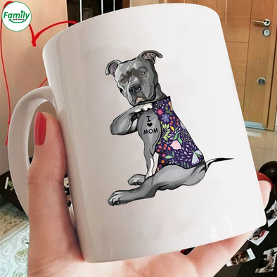 Happy Mother's Day I love you Pitbull Mom Mugs