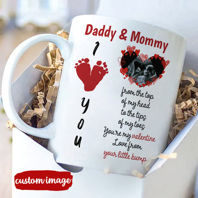 Personalized Gift For Future Daddy And Mommy You're My Valentine Mugs - MC - TT1801221 2