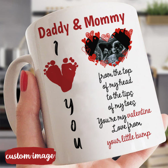 Personalized Gift For Future Daddy And Mommy You're My Valentine Mugs - MC - TT1801221 2