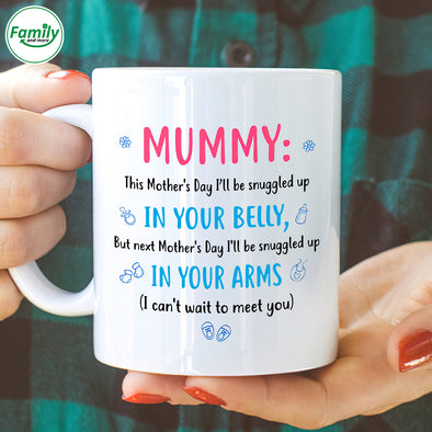 MUMMY I Can't wait to meet you Mugs