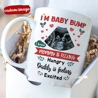 Personalized Gift For Future Daddy And Mommy I'm Baby Bump Mugs  - MC -  TT2812213 2