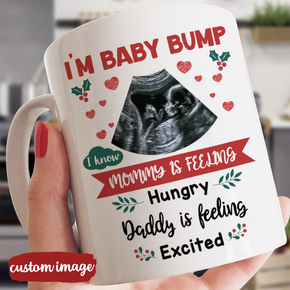Personalized Gift For Future Daddy And Mommy I'm Baby Bump Mugs  - MC -  TT2812213 2