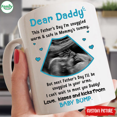 Dear Daddy I'm Snuggled Warm And Safe Making Quite a Racket Love Kisses and Kicks-nk
