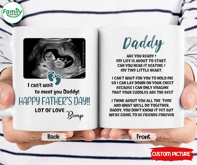Personalized Gift For Future Daddy Happy Father's Day Mugs - PP - LT1805224