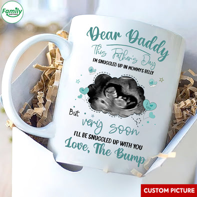 Personalized Gift For Future Daddy Love, The Bump Mugs - PP - LT1805225
