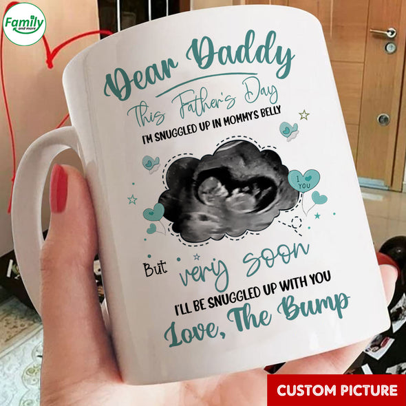 Personalized Gift For Future Daddy Love, The Bump Mugs - PP - LT1805225