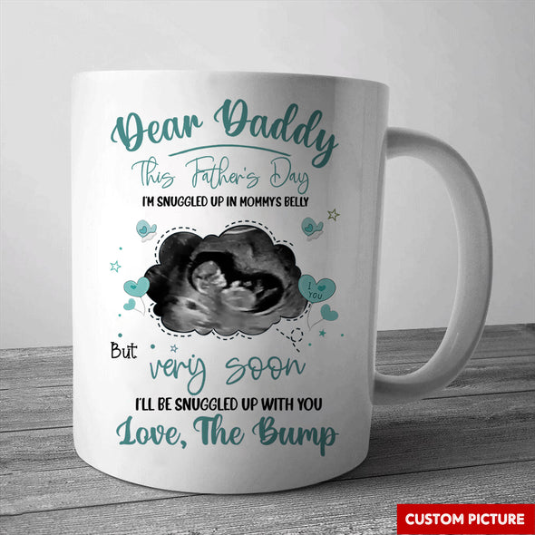 Personalized Gift For Future Daddy Love, The Bump Mugs - PP - LT1805225