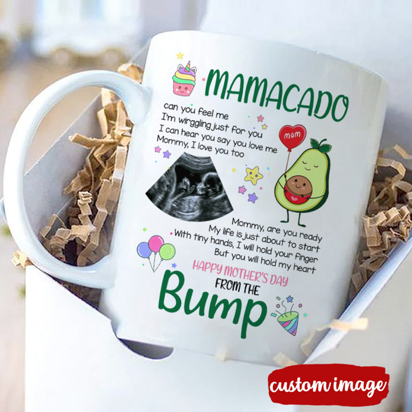 Personalized Gift For Future Mommy I'm Wirggling Just For You Mugs - MC - TT2403221