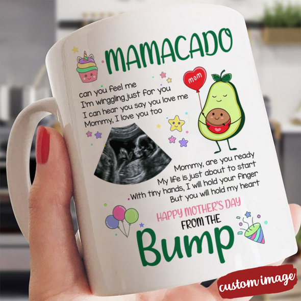 Personalized Gift For Future Mommy I'm Wirggling Just For You Mugs - MC - TT2403221