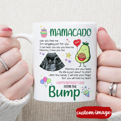 Personalized Gift For Future Mommy I'm Wirggling Just For You Mugs - MC - TT2403221
