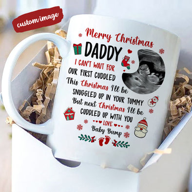 Personalized Gift For Future Daddy I Can't Wait For Our First Cuddle Mugs  - MC - TT2411216 1
