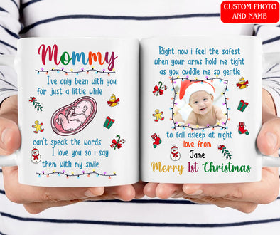 Personalized Gift For Mommy Merry 1st Christmas Mugs - Mc - KT0510213