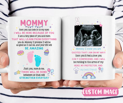 Personalized Gift For Future Mommy Soon You Can Look In To My Eyes Mugs - MC - TT1803222
