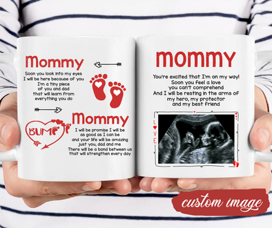 Personalized Gift For Future Mummy I Will Be Here Because Of You Mugs - MC - TT19022221