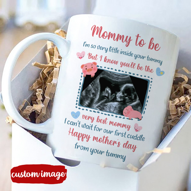 Personalized Gift For Future Mommy I'm So Very Little Inside Your Tummy Mugs - MC - TT1603225