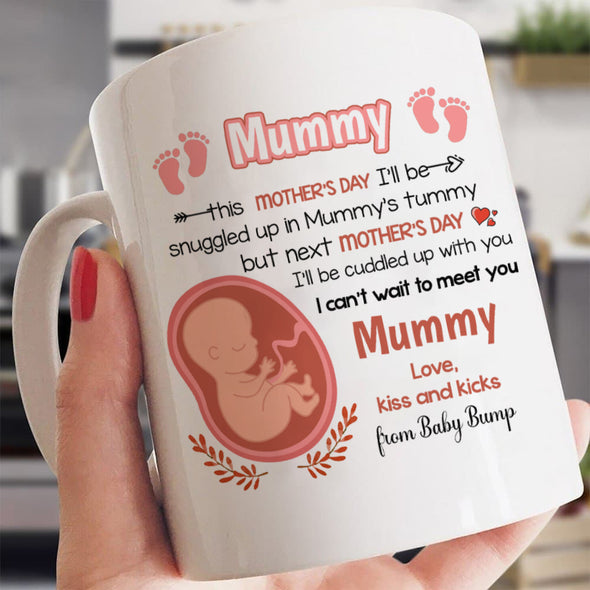 Gift For Future Mummy Next Mother's Day I'll Be Cuddled Up With You Mugs - MC - TT08022223 2