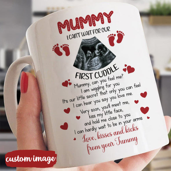 Personalized Gift For Future Mummy Can You Feel Me Mugs - MC - TT2501228 1