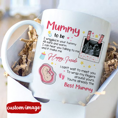 Personalized Gift For Future Mummy I Can't Wait To Meet You To Wrap My Fingers Mugs - MC - TT2202223