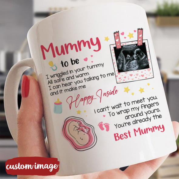 Personalized Gift For Future Mummy I Can't Wait To Meet You To Wrap My Fingers Mugs - MC - TT2202223