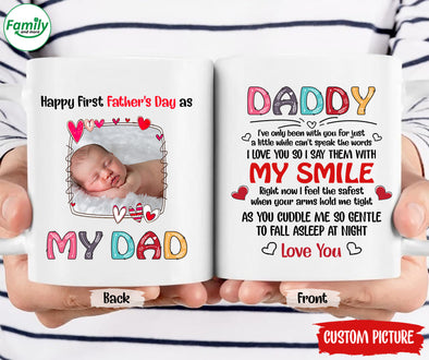 Happy First Father's Day as My Dad Love you-nk Mug cloned