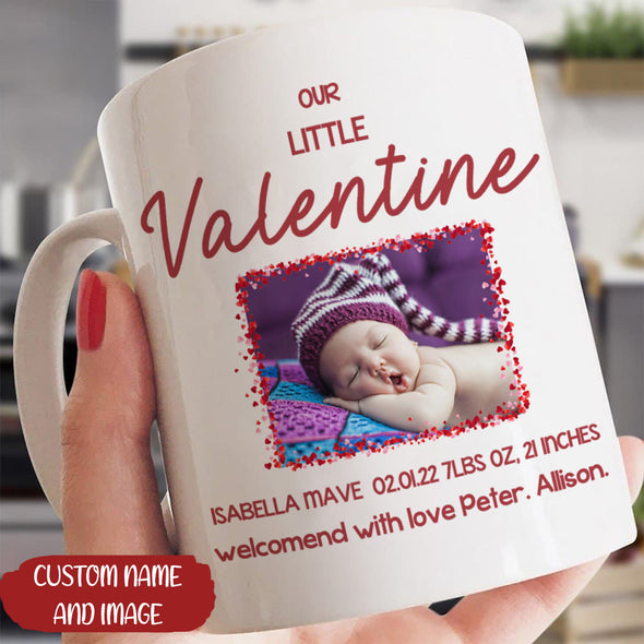 Personalized Gift For Future Daddy And Mommy Our Little Valentine Mugs - MC - TT0601222 2