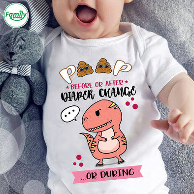 Before or after diaper change or during-nk Baby Onesie