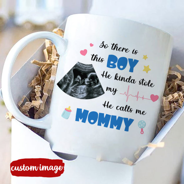 Personalized Gift For Future Mummy This Boy Kinda Stole My Heart Mugs - MC - TT15022224