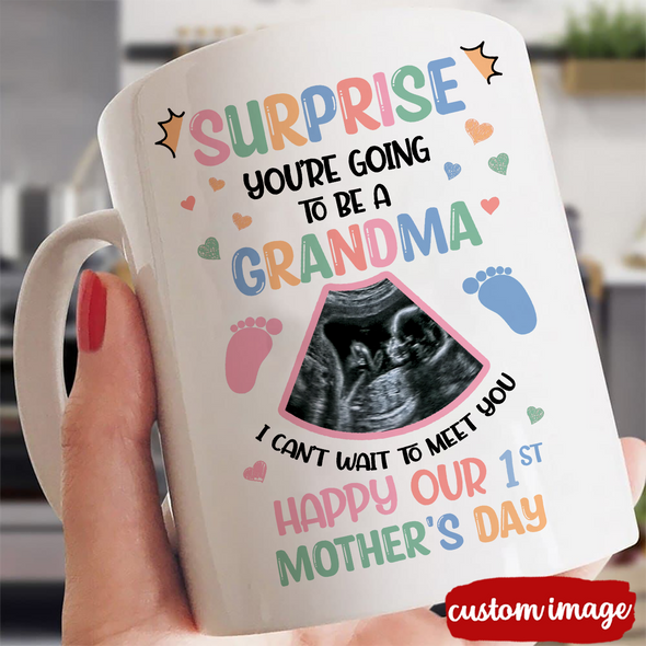Personalized Gift For Future Grandma I Can't Wait To Meet You  Mugs - MC - TT0804225 6
