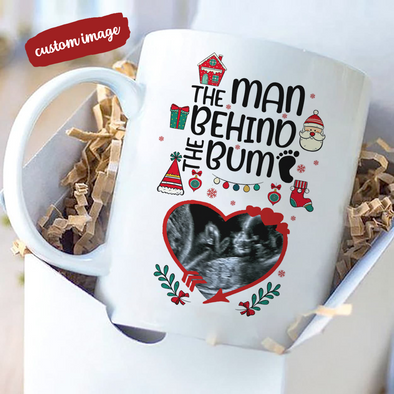 Personalized Gift For Future Daddy The Man Behind The Bump Mugs  - MC - TT2511211 1