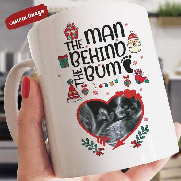 Personalized Gift For Future Daddy The Man Behind The Bump Mugs  - MC - TT2511211 1