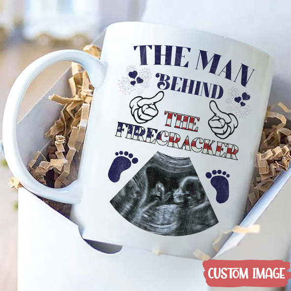 Personalized Gift For Future Daddy The Man Behind The Firecracker Mugs - MC - TT2705228
