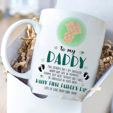 Gift For Future Daddy Happy First Father's Day Mugs - MC - TT1105221