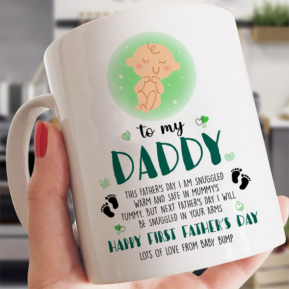 Gift For Future Daddy Happy First Father's Day Mugs - MC - TT1105221