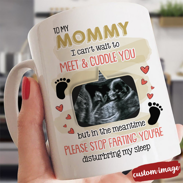 Personalized Gift For Future Mommy I Can't Wait To Meet & Cuddle You Mugs - MC - TT06042212